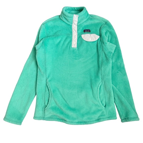 Patagonia Other - Patagonia Synchilla snap front fleece Mint green EUC Sz 15 (xl) Cozy Warm